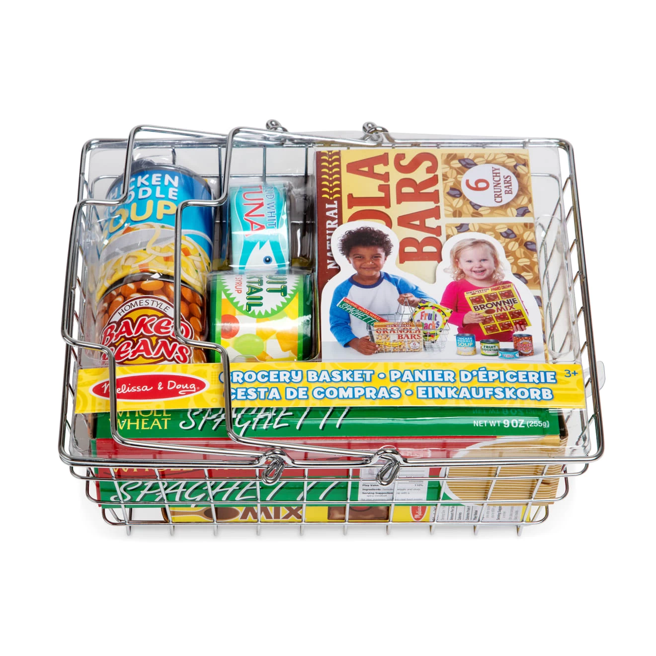 Melissa & Doug Let's Play House! Grocery Basket With Play Food - Image 3