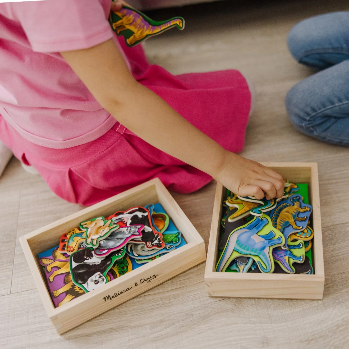 Melissa & Doug Wooden Magnets Bundle - Animals And Dinosaurs - Image 9