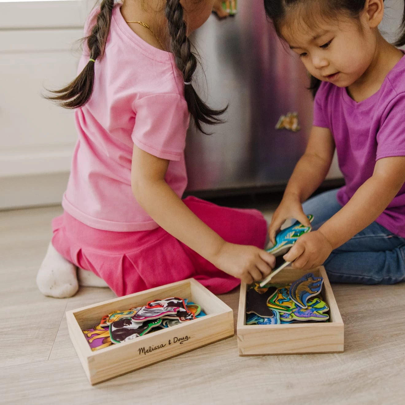 Melissa & Doug Wooden Magnets Bundle - Animals And Dinosaurs - Image 5