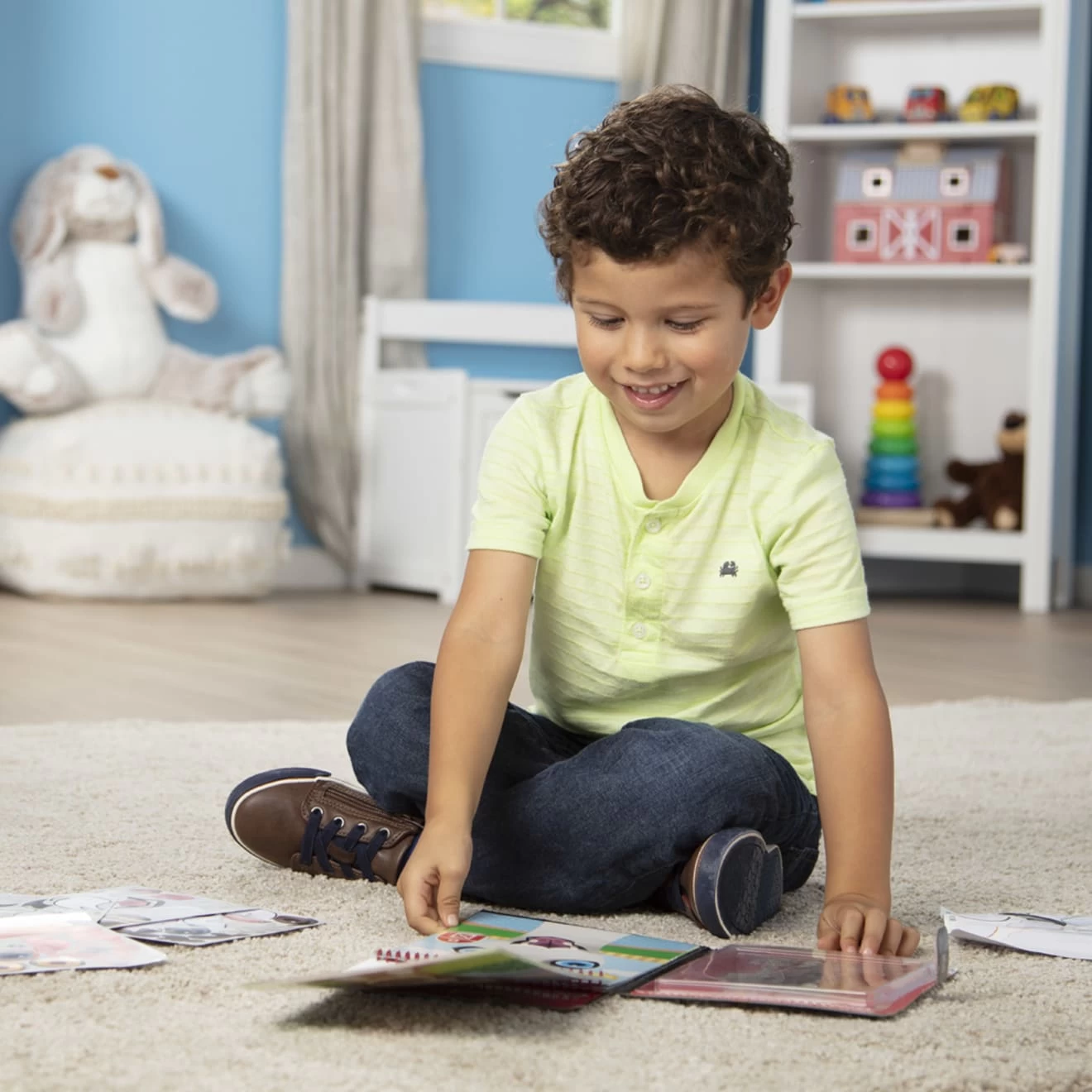 Melissa & Doug Make-A-Face Reusable Sticker Pad Bundle 3-Pack: Safari, Farm And Pet Sticker Activity Pads - Image 5