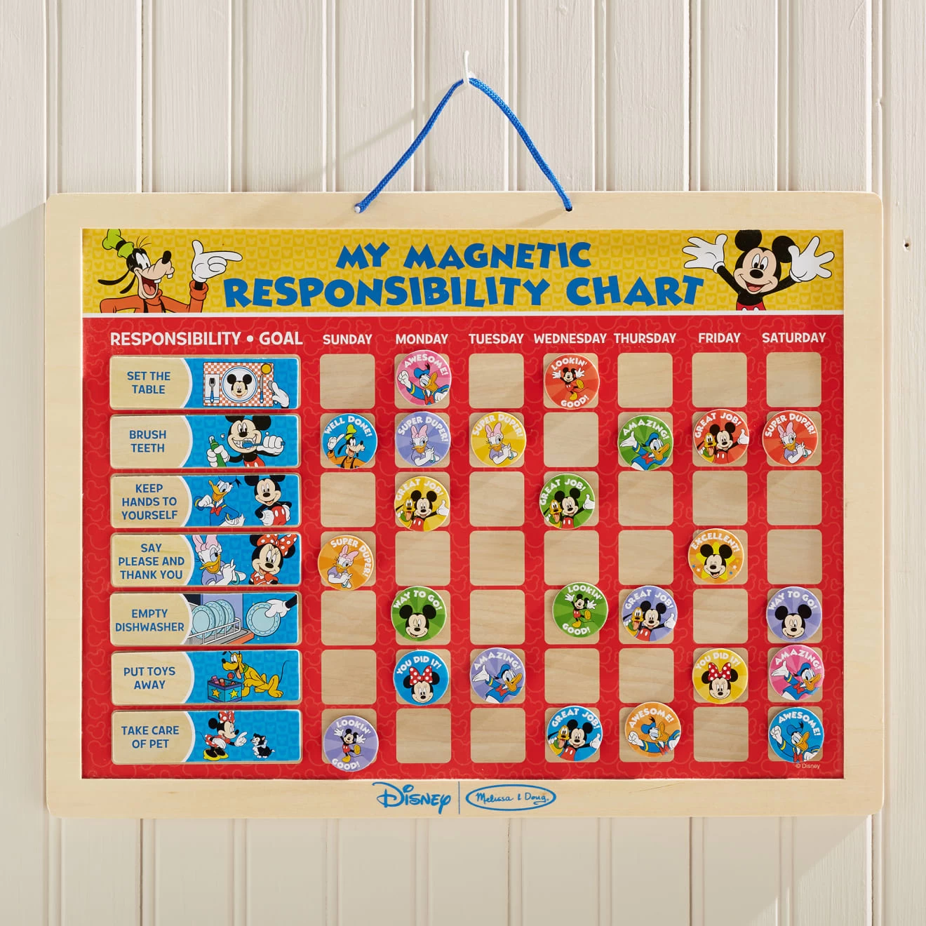 Melissa & Doug Mickey Mouse My Magnetic Responsibility Chart - Image 9