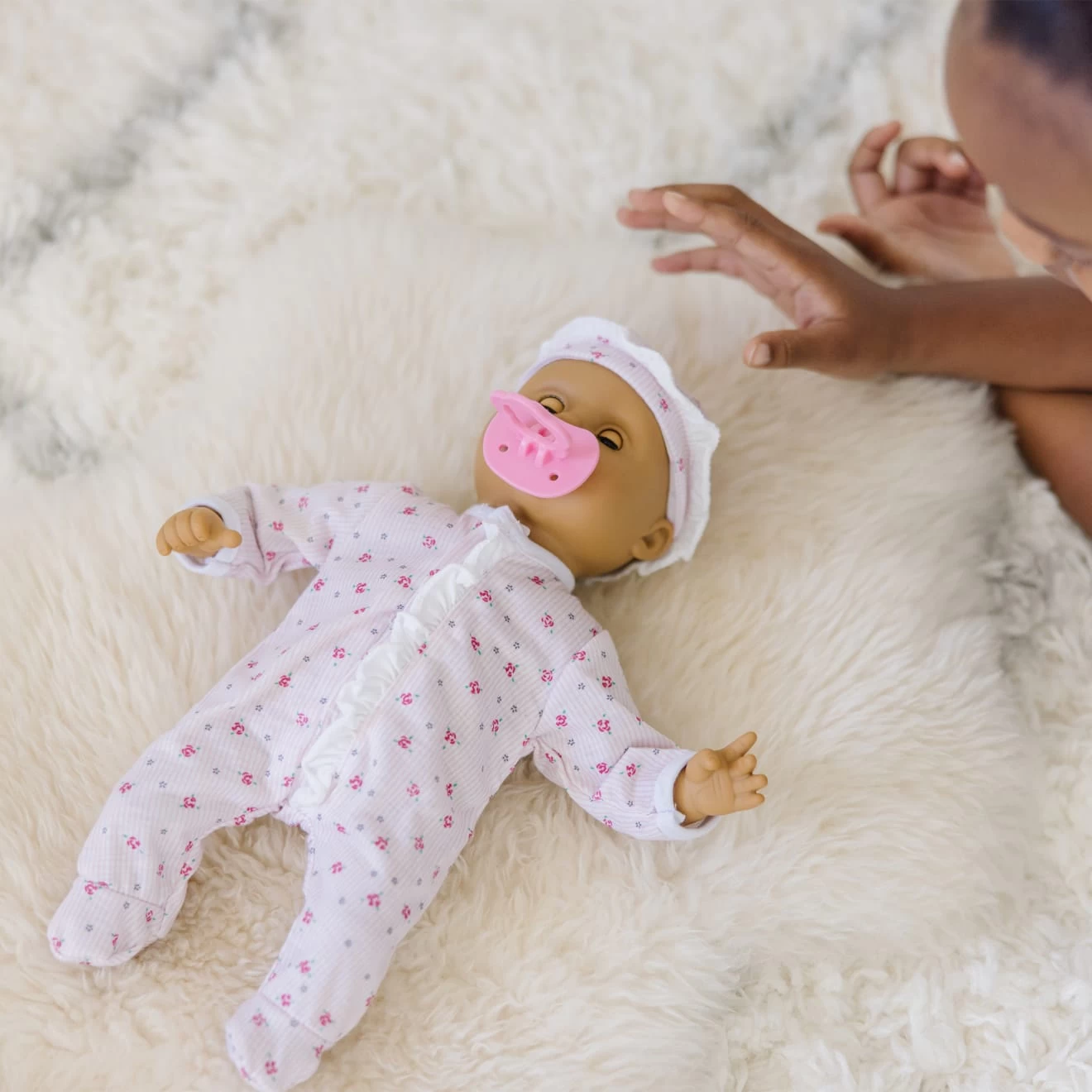 Melissa & Doug Mine To Love - Mariana 12" Baby Doll - Image 6