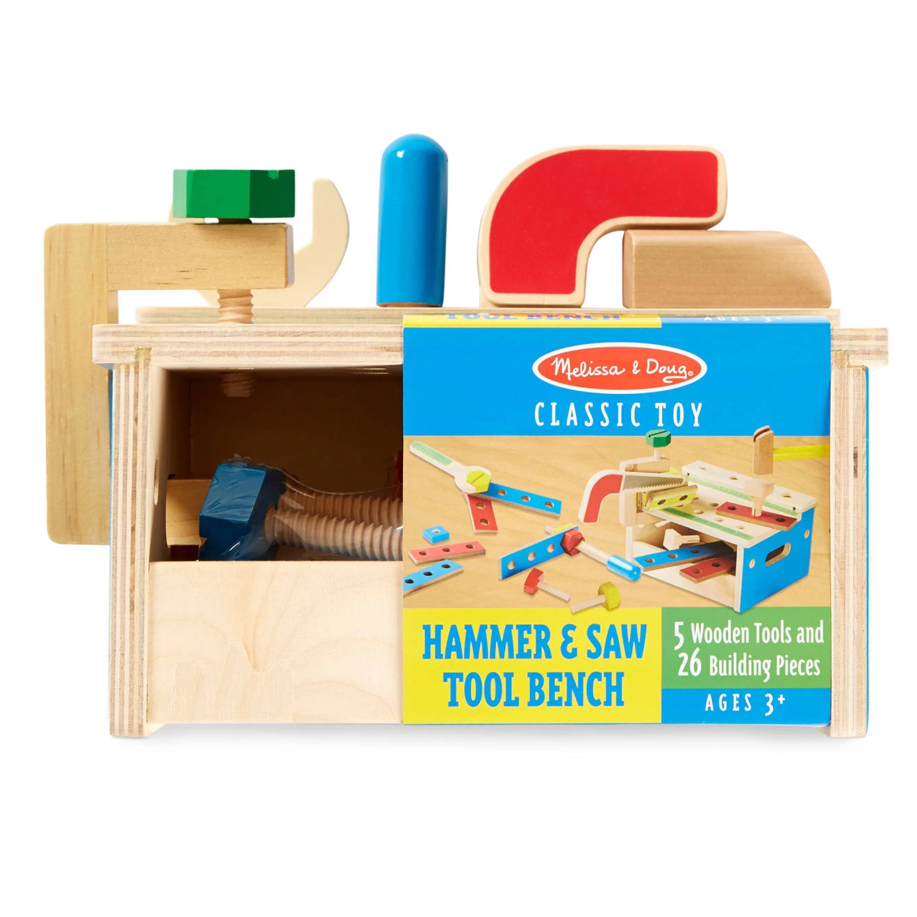 Melissa & Doug Hammer & Saw Tool Bench - Image 3
