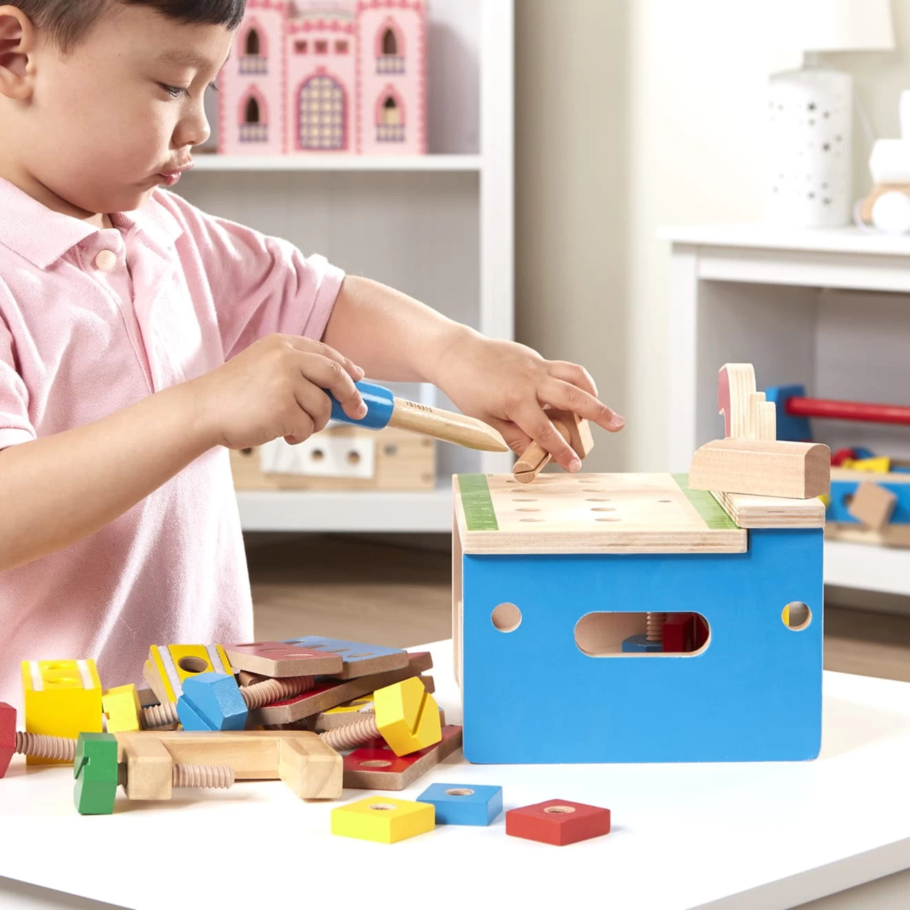 Melissa & Doug Hammer & Saw Tool Bench - Image 9