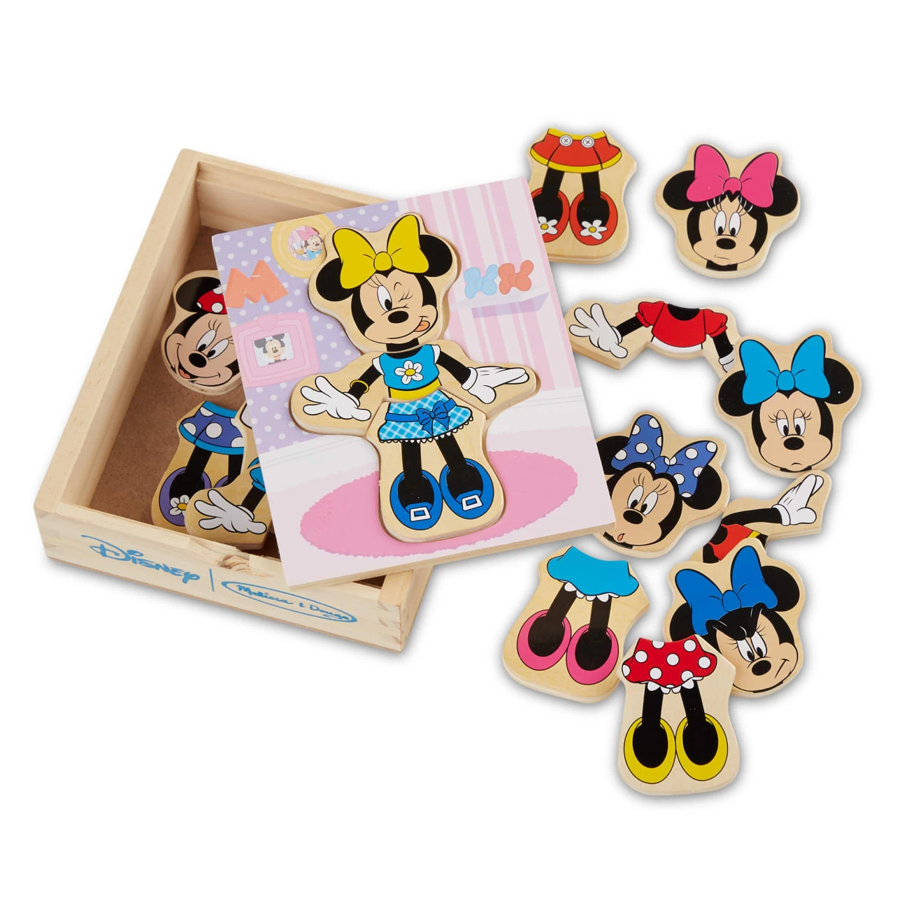 Melissa & Doug Disney Minnie Wooden Mix & Match Dress-Up