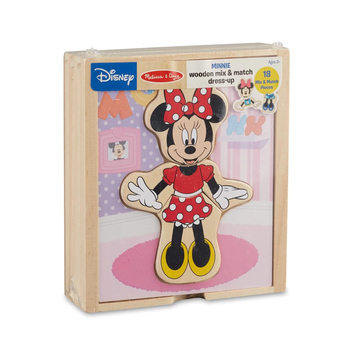 Melissa & Doug Disney Minnie Wooden Mix & Match Dress-Up - Image 3