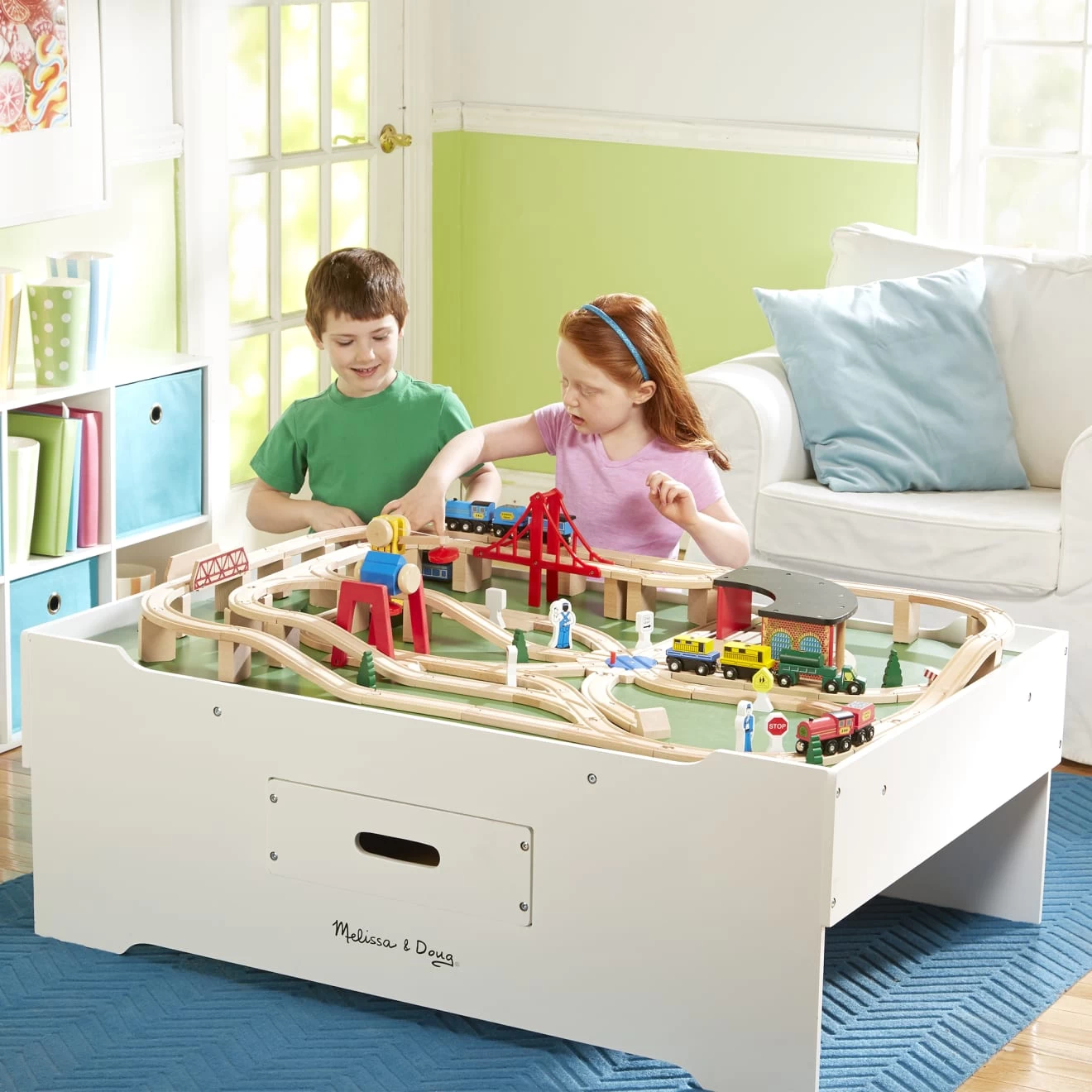 Melissa & Doug Multi-Activity Train Table - Image 7