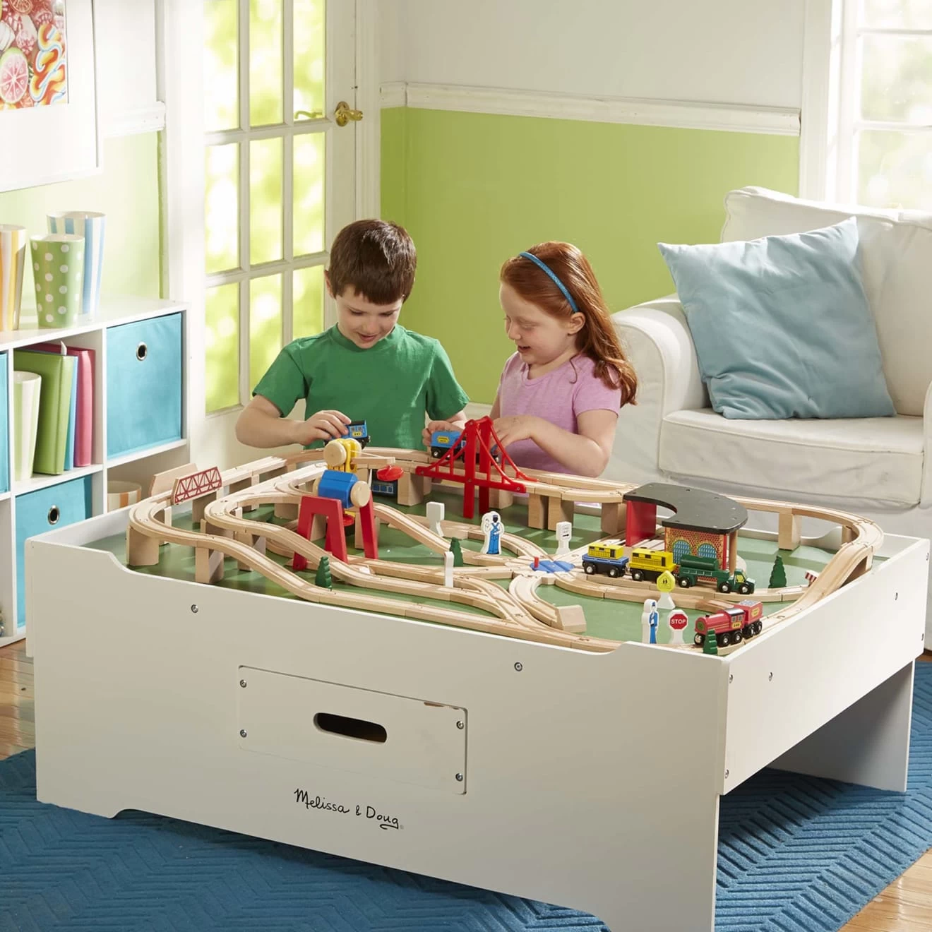 Melissa & Doug Multi-Activity Train Table - Image 8