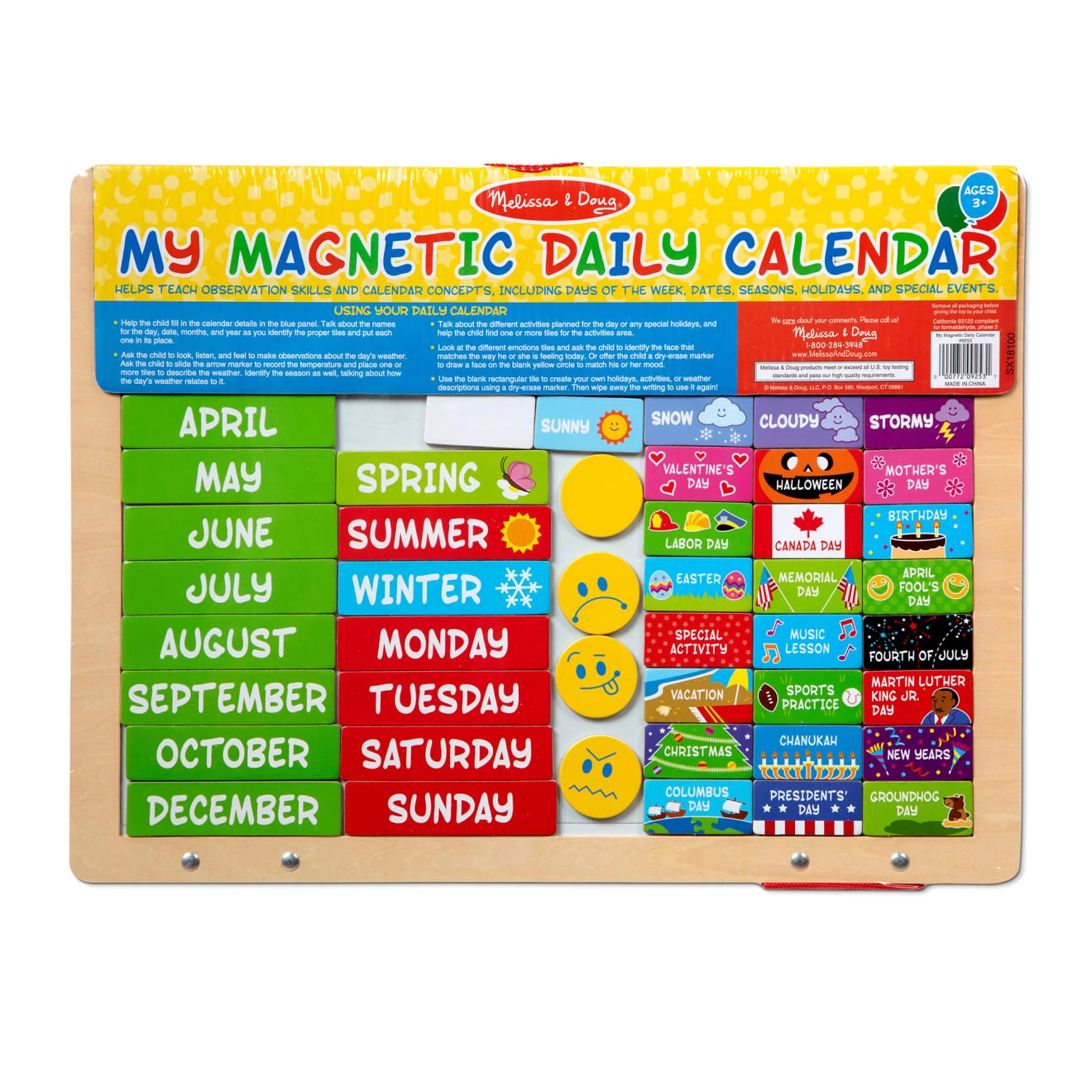 Melissa & Doug My Magnetic Daily Calendar - Image 3