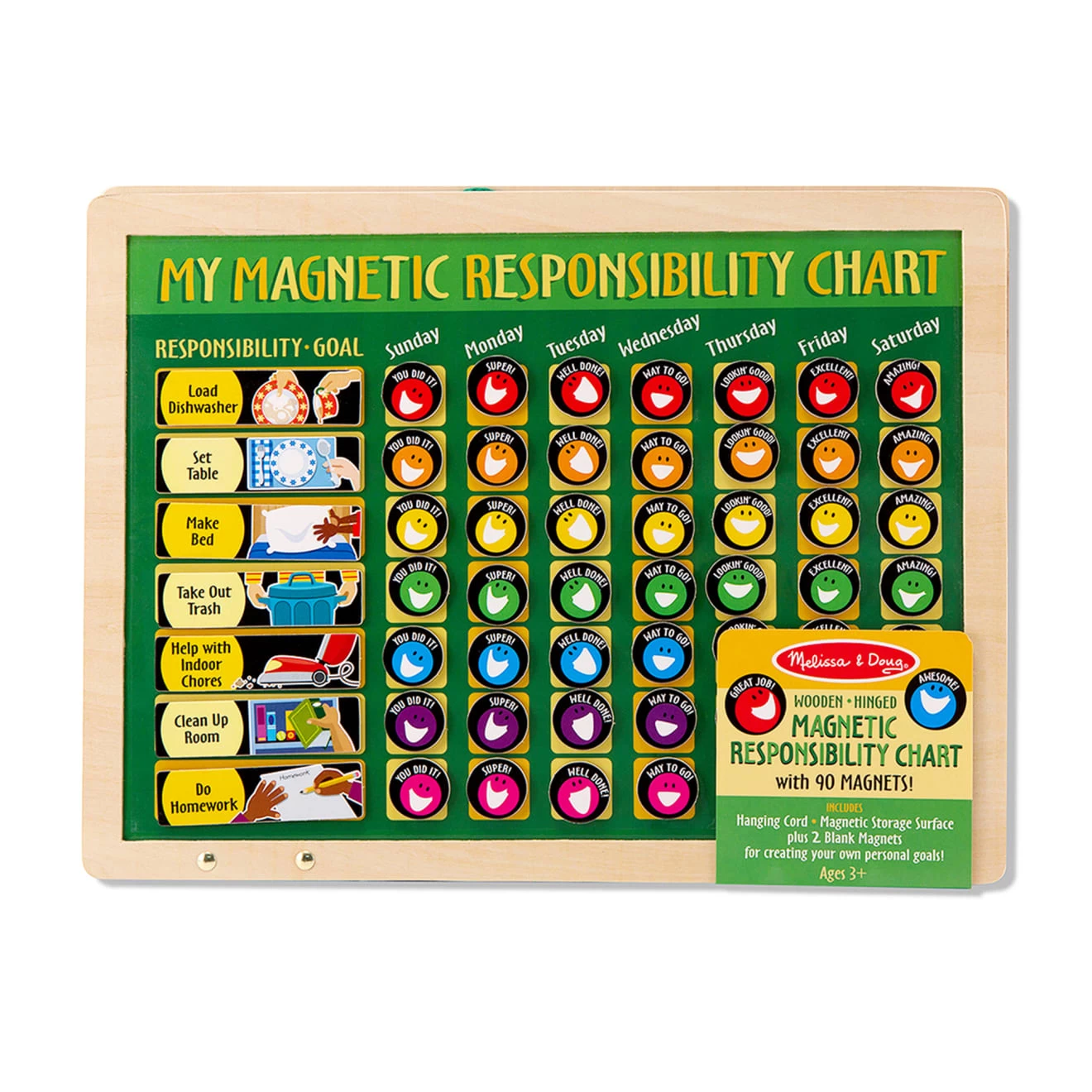 Melissa & Doug Magnetic Responsibility Chart - Chore Chart - Image 3