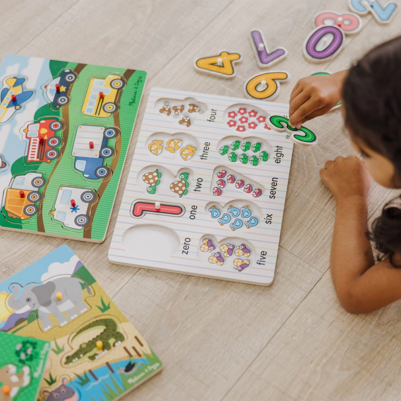 Melissa & Doug Peg Puzzle Set (6 Puzzles) - Image 6