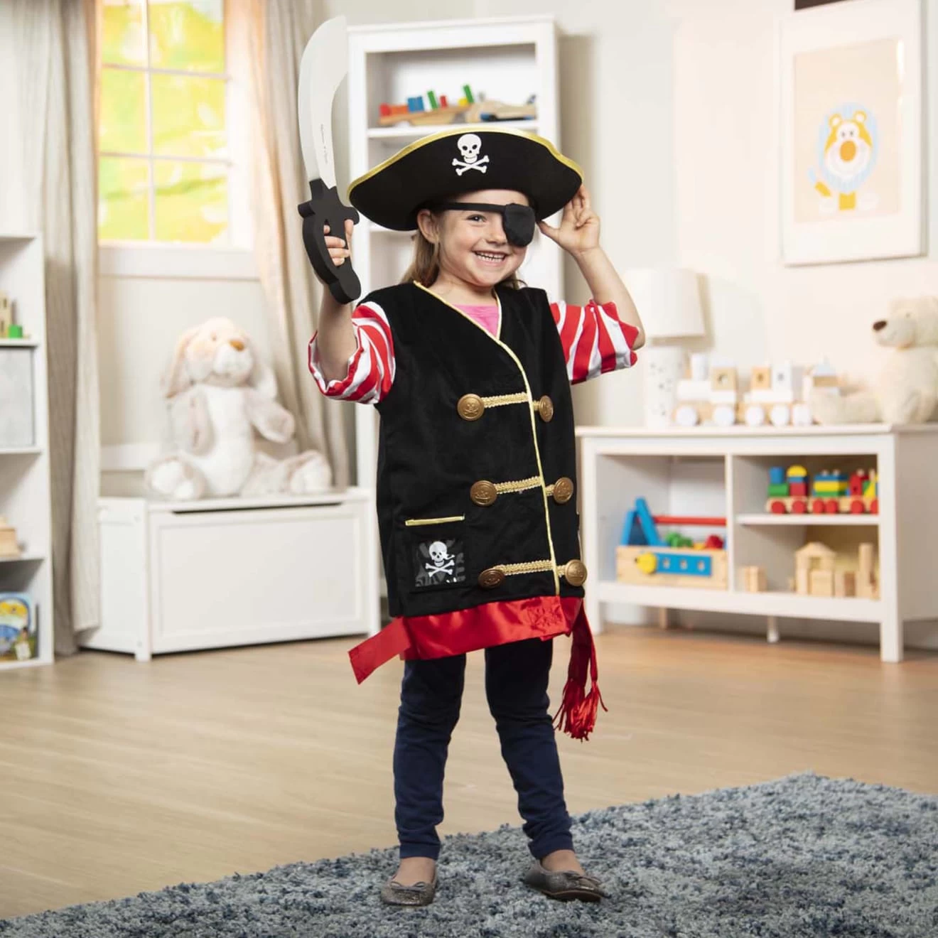 Melissa & Doug Pirate Role Play Costume Set - Image 2