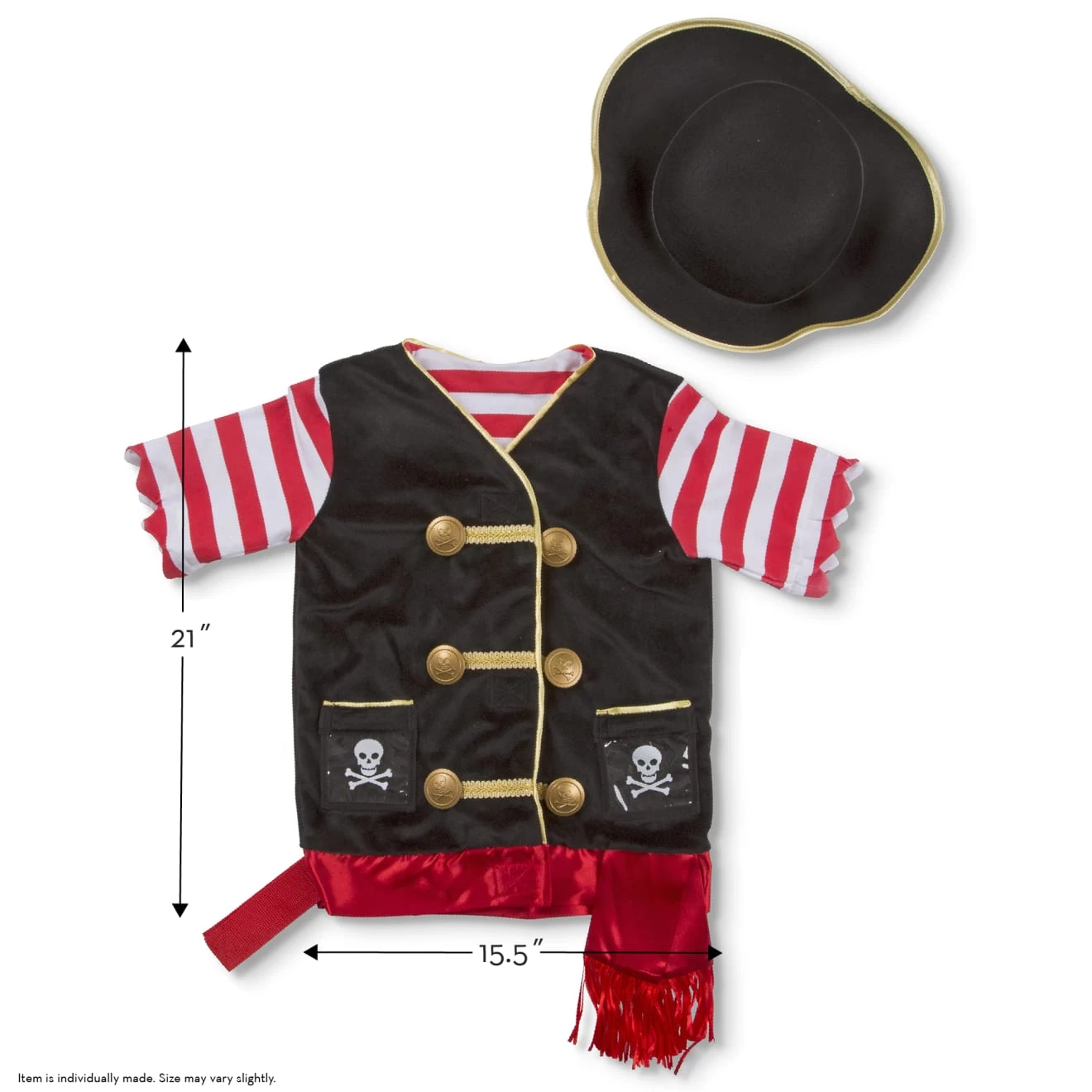 Melissa & Doug Pirate Role Play Costume Set - Image 5