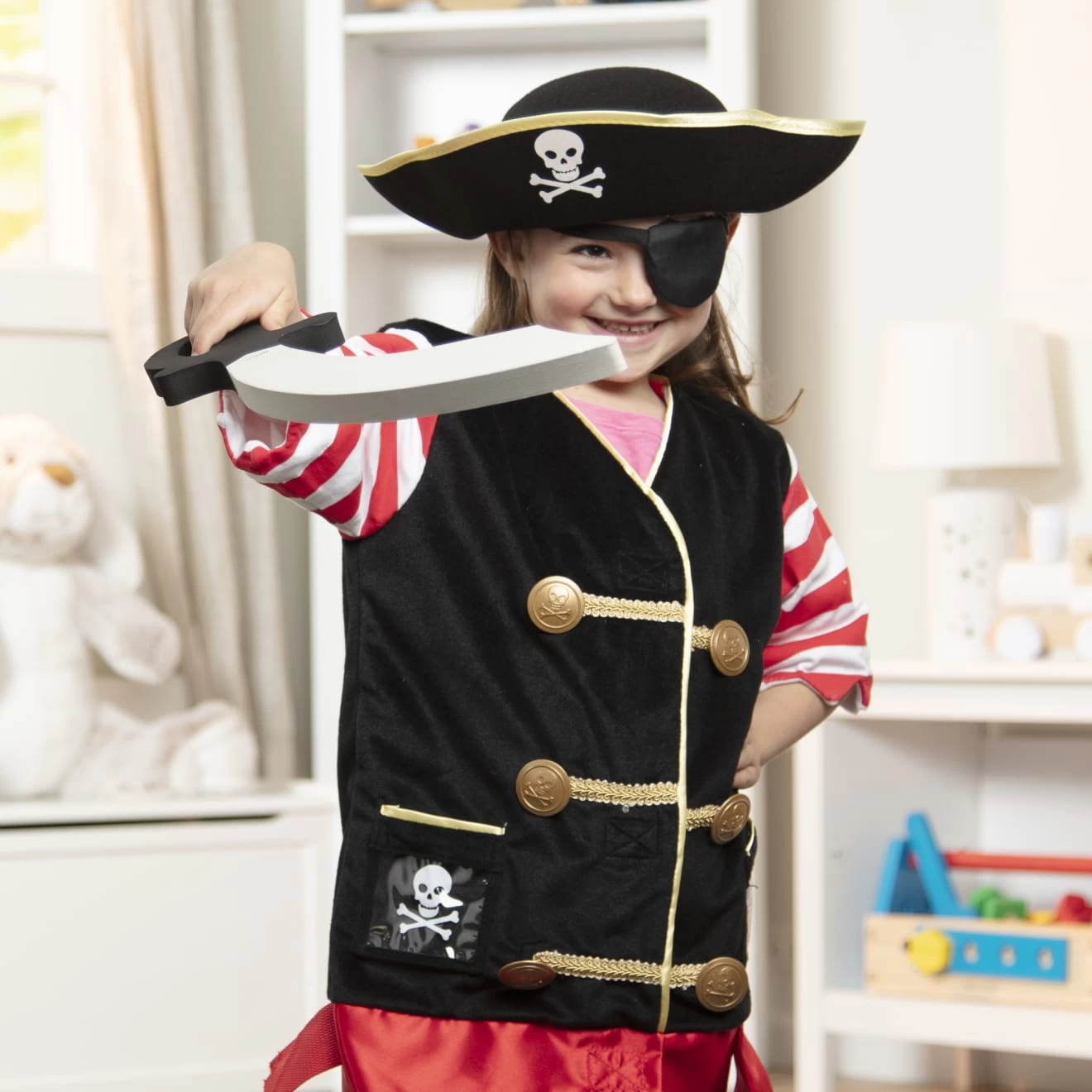 Melissa & Doug Pirate Role Play Costume Set - Image 6