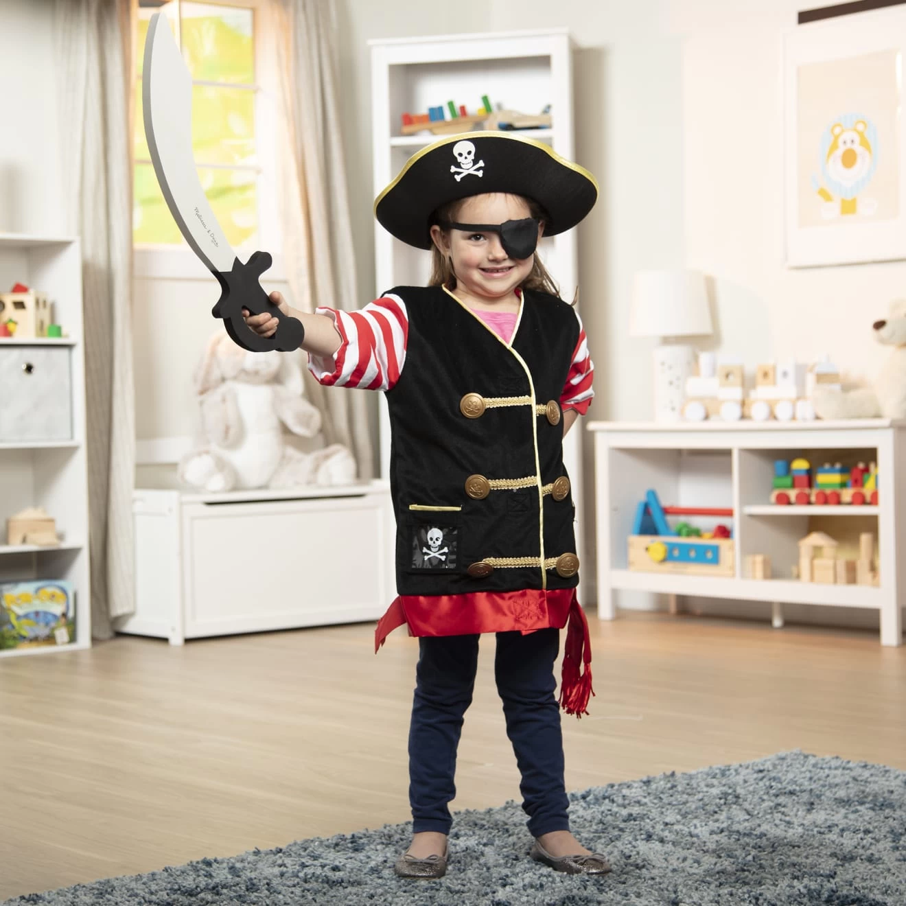 Melissa & Doug Pirate Role Play Costume Set - Image 7