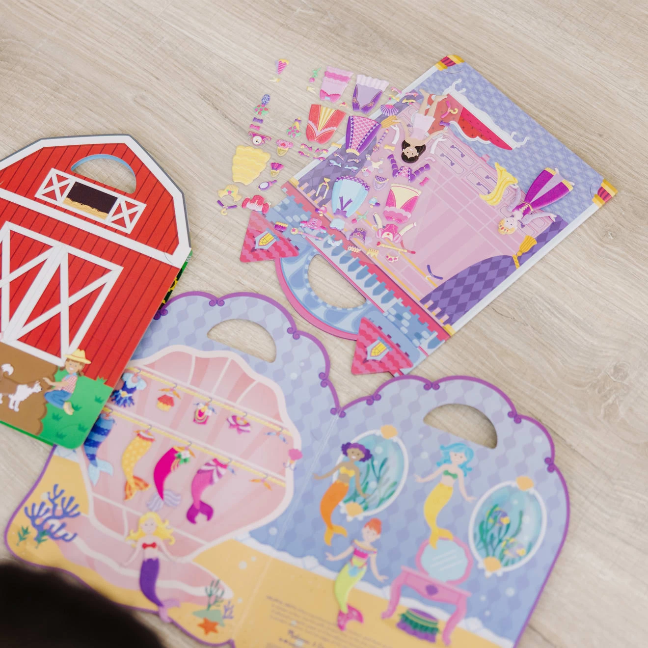 Melissa & Doug Puffy Sticker Bundle - Farm, Princess & Mermaid - Image 8