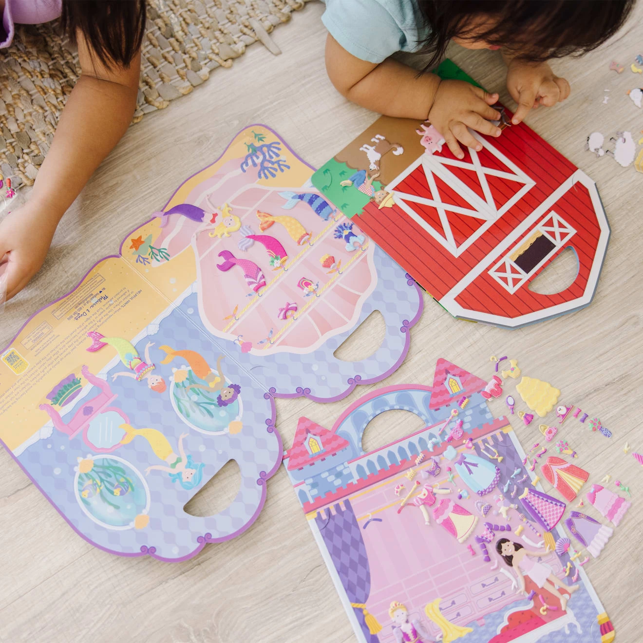 Melissa & Doug Puffy Sticker Bundle - Farm, Princess & Mermaid - Image 6