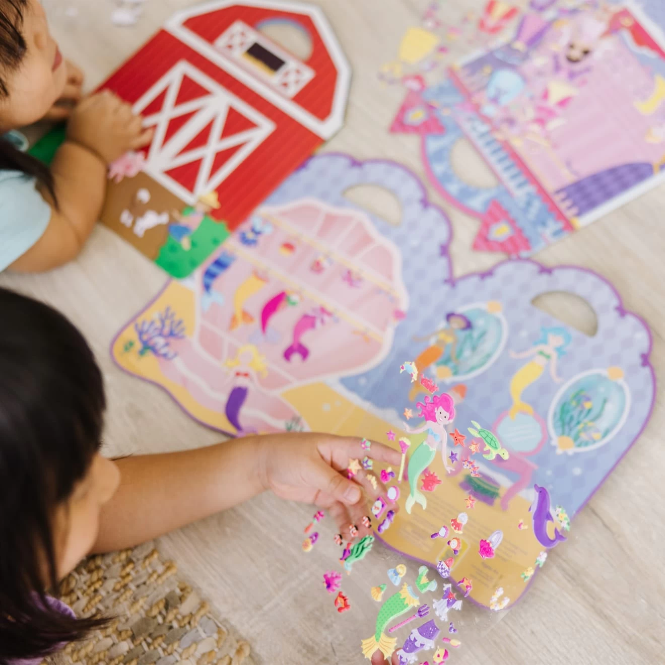 Melissa & Doug Puffy Sticker Bundle - Farm, Princess & Mermaid - Image 5