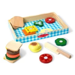 Melissa & Doug Sandwich Making Set - Wooden Play Food