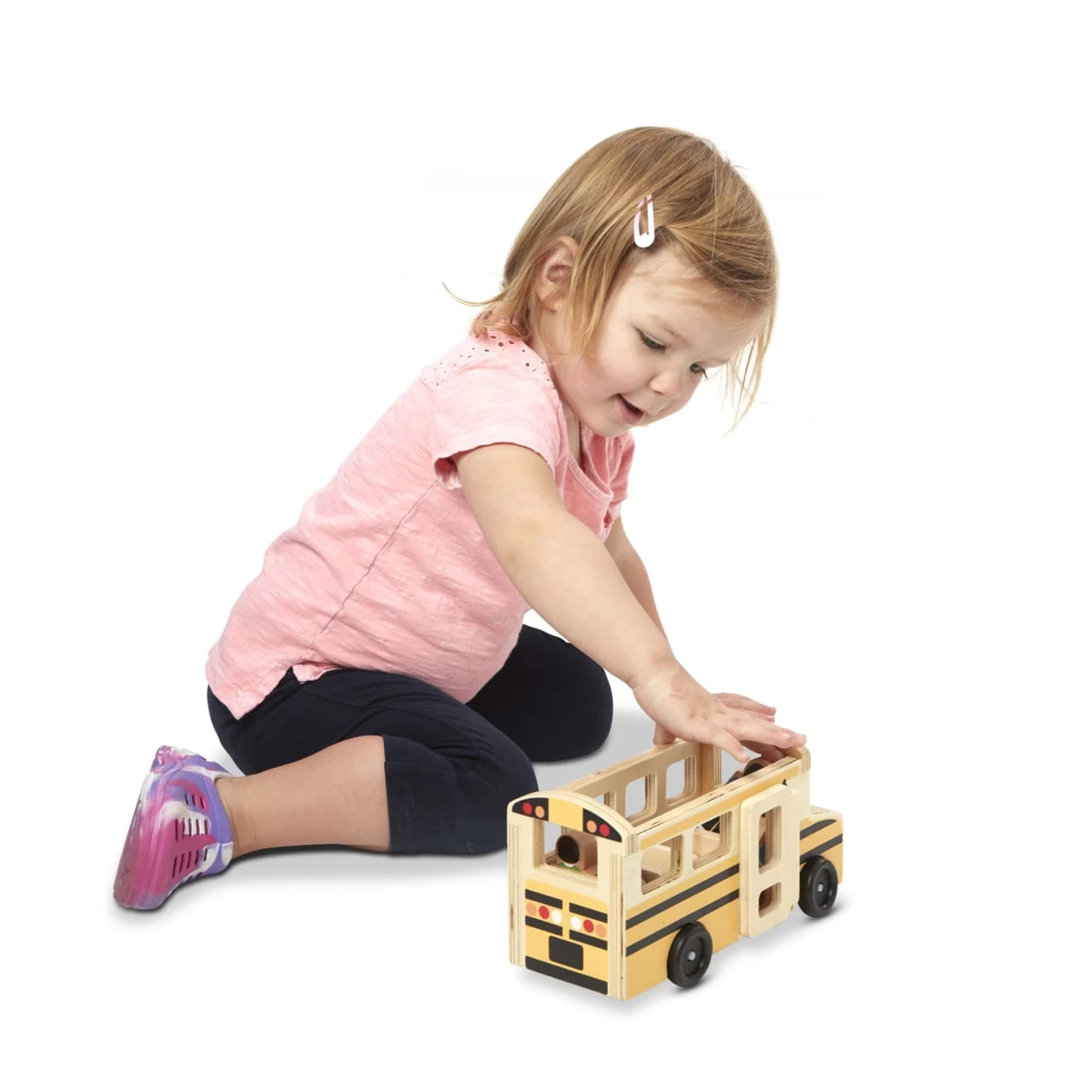Melissa & Doug Wooden Classic School Bus - Image 6