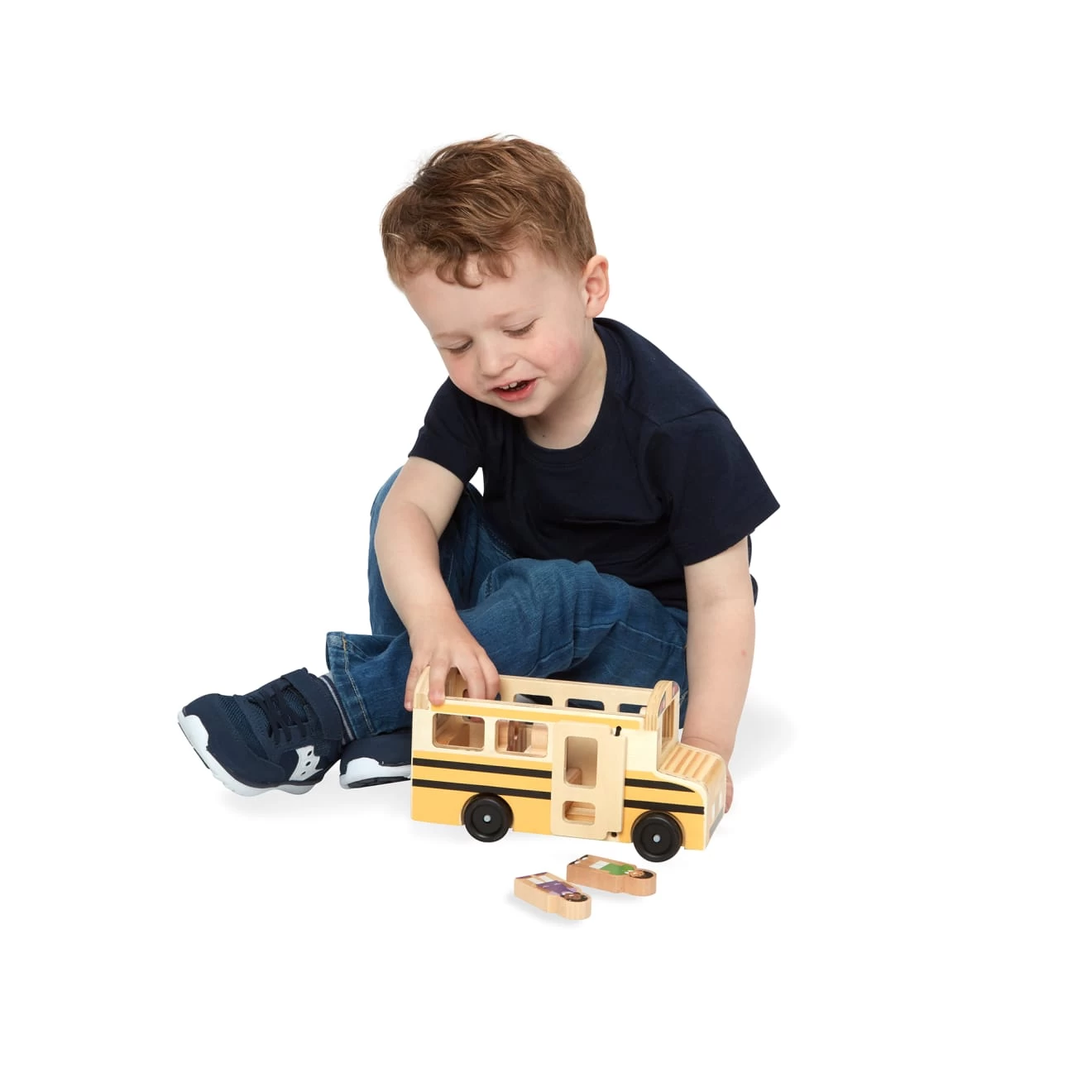 Melissa & Doug Wooden Classic School Bus - Image 9