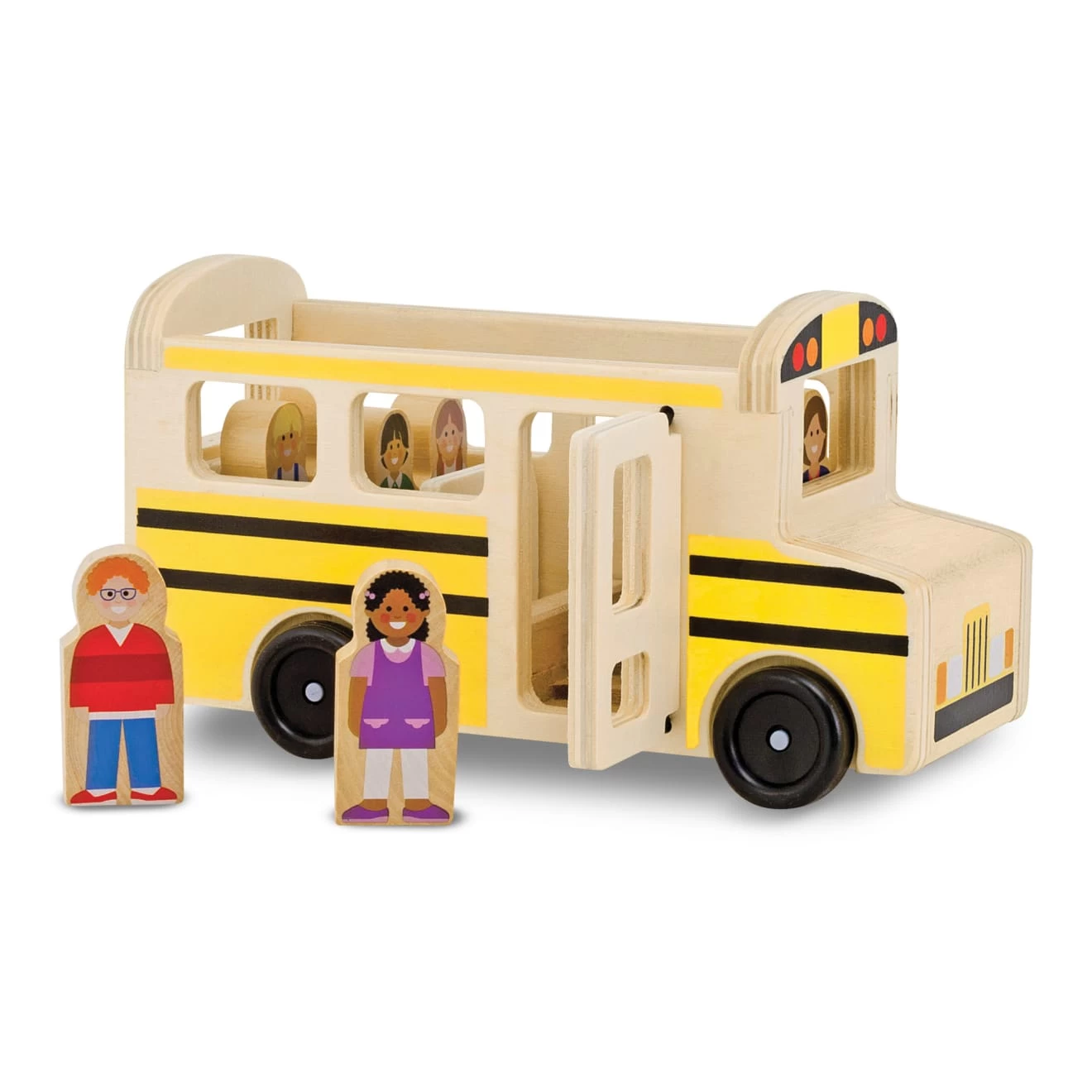 Melissa & Doug Wooden Classic School Bus - Image 4