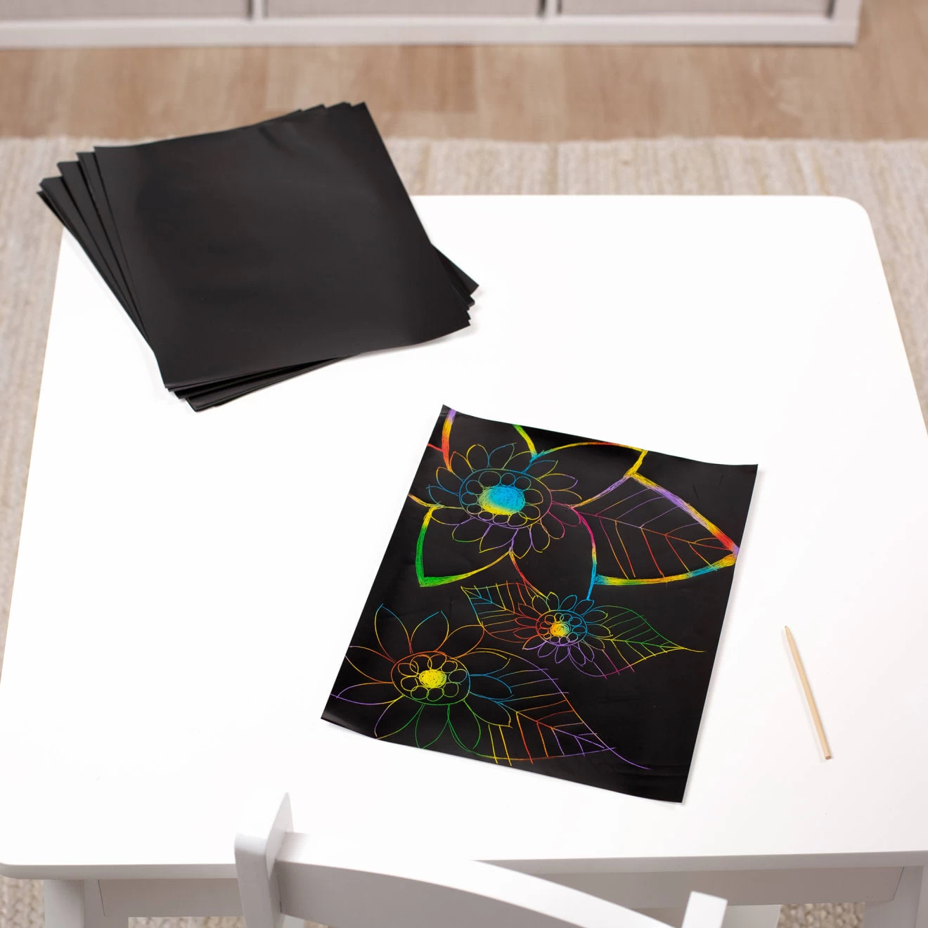 Melissa & Doug Scratch Art Paper Multicolor (50 Sheets) - Image 8