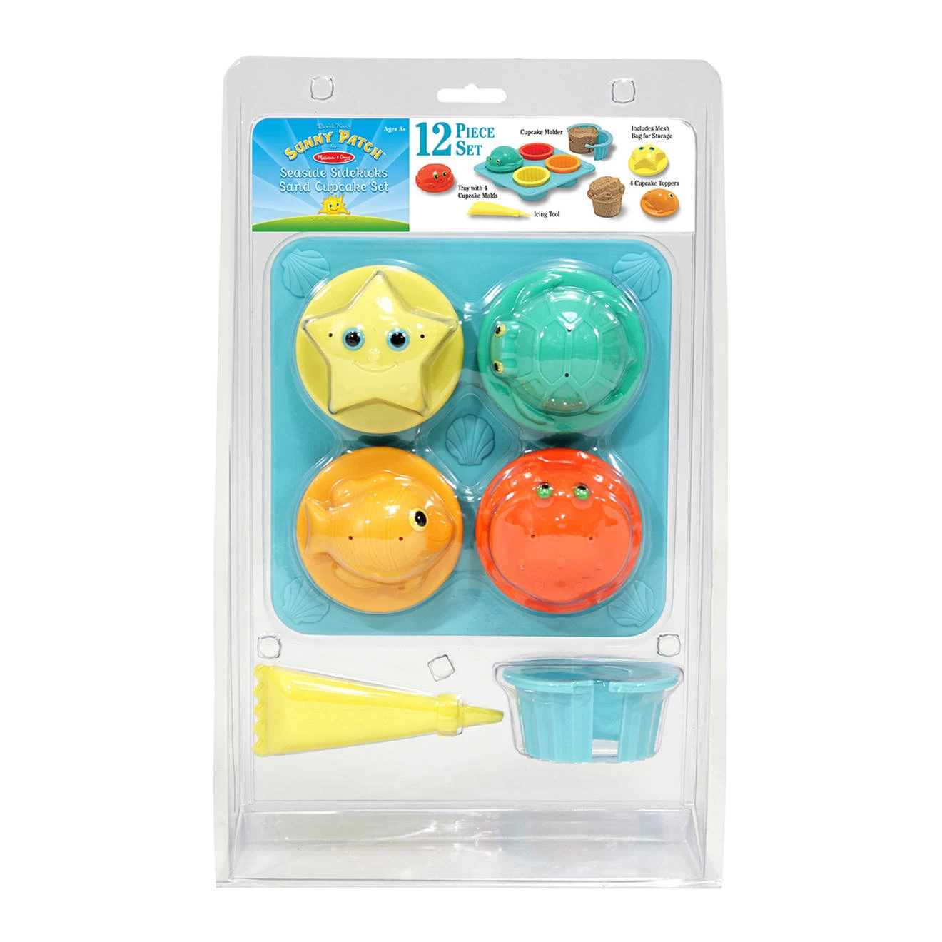 Melissa & Doug Seaside Sidekicks Sand Cupcake Set - Image 3