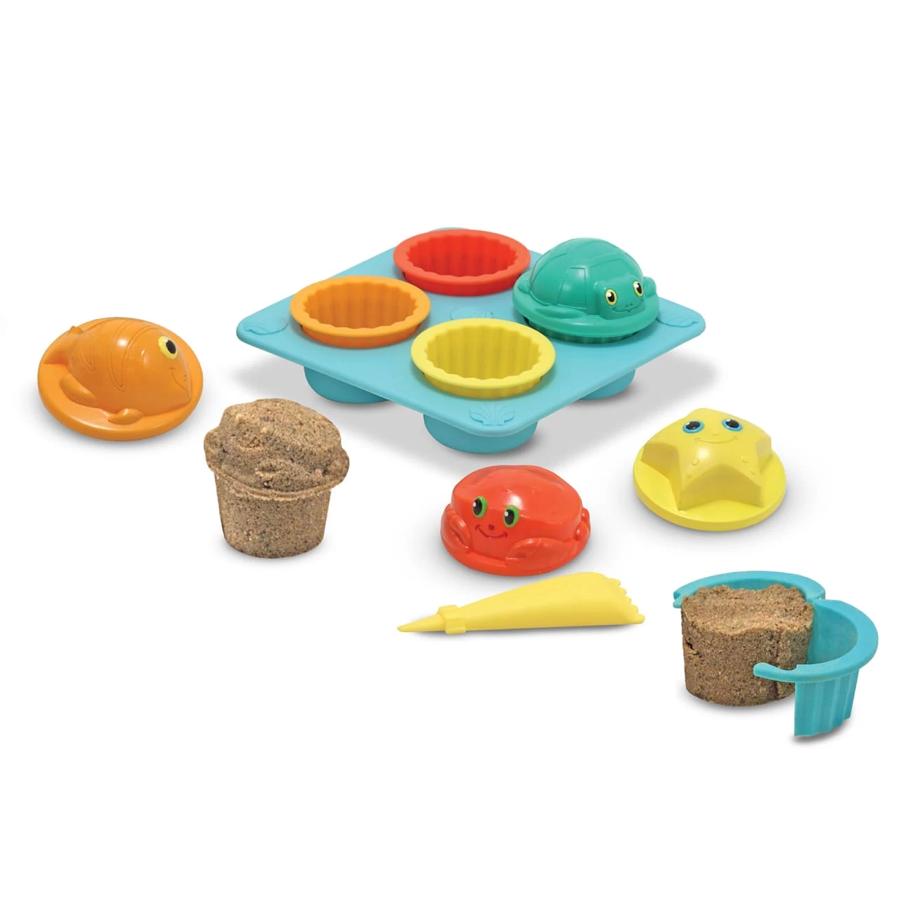 Melissa & Doug Seaside Sidekicks Sand Cupcake Set - Image 4