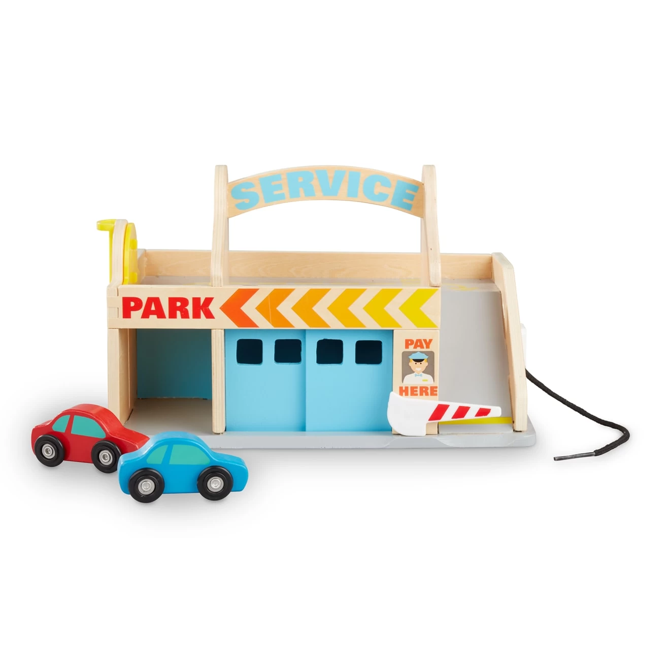 Melissa & Doug Service Station Parking Garage - Image 4