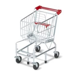 Melissa & Doug Shopping Cart Toy - Metal Grocery Wagon