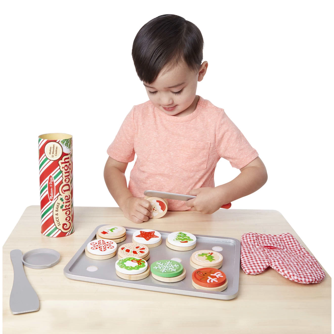 Melissa & Doug Slice & Bake Christmas Cookie Play Set - Image 8