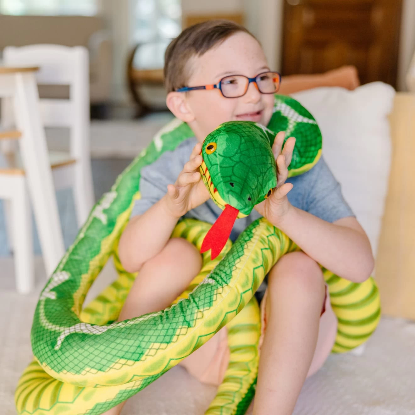 Melissa & Doug Snake Jumbo Stuffed Animal - Image 2