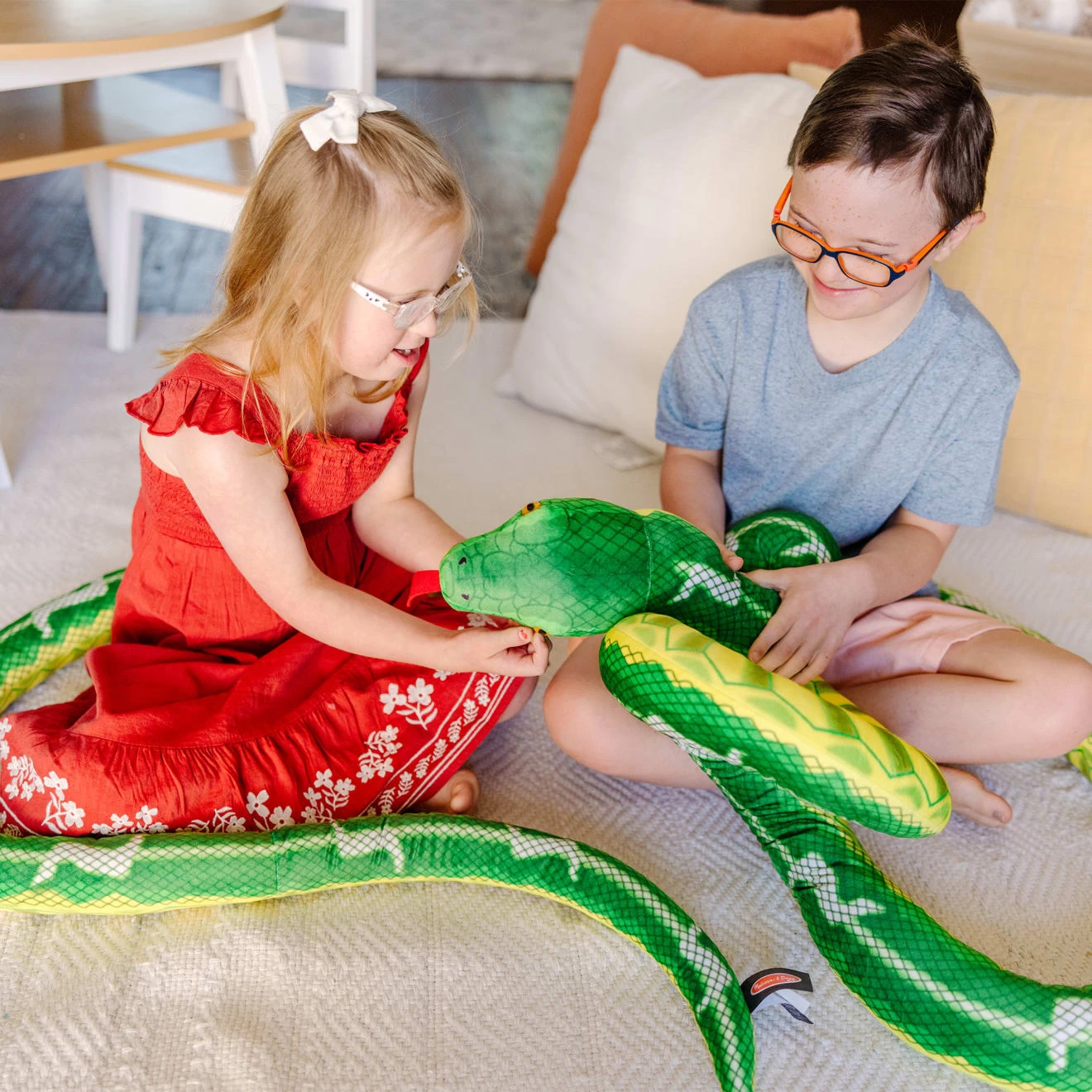 Melissa & Doug Snake Jumbo Stuffed Animal - Image 5