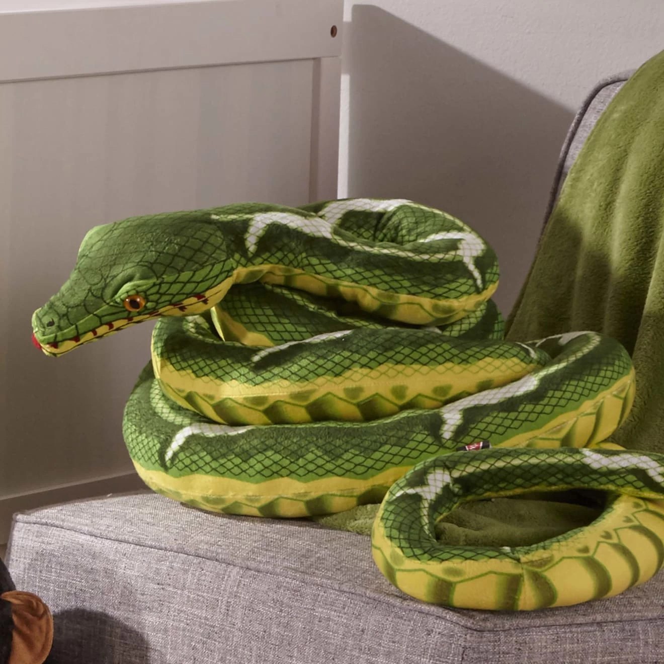 Melissa & Doug Snake Jumbo Stuffed Animal - Image 9