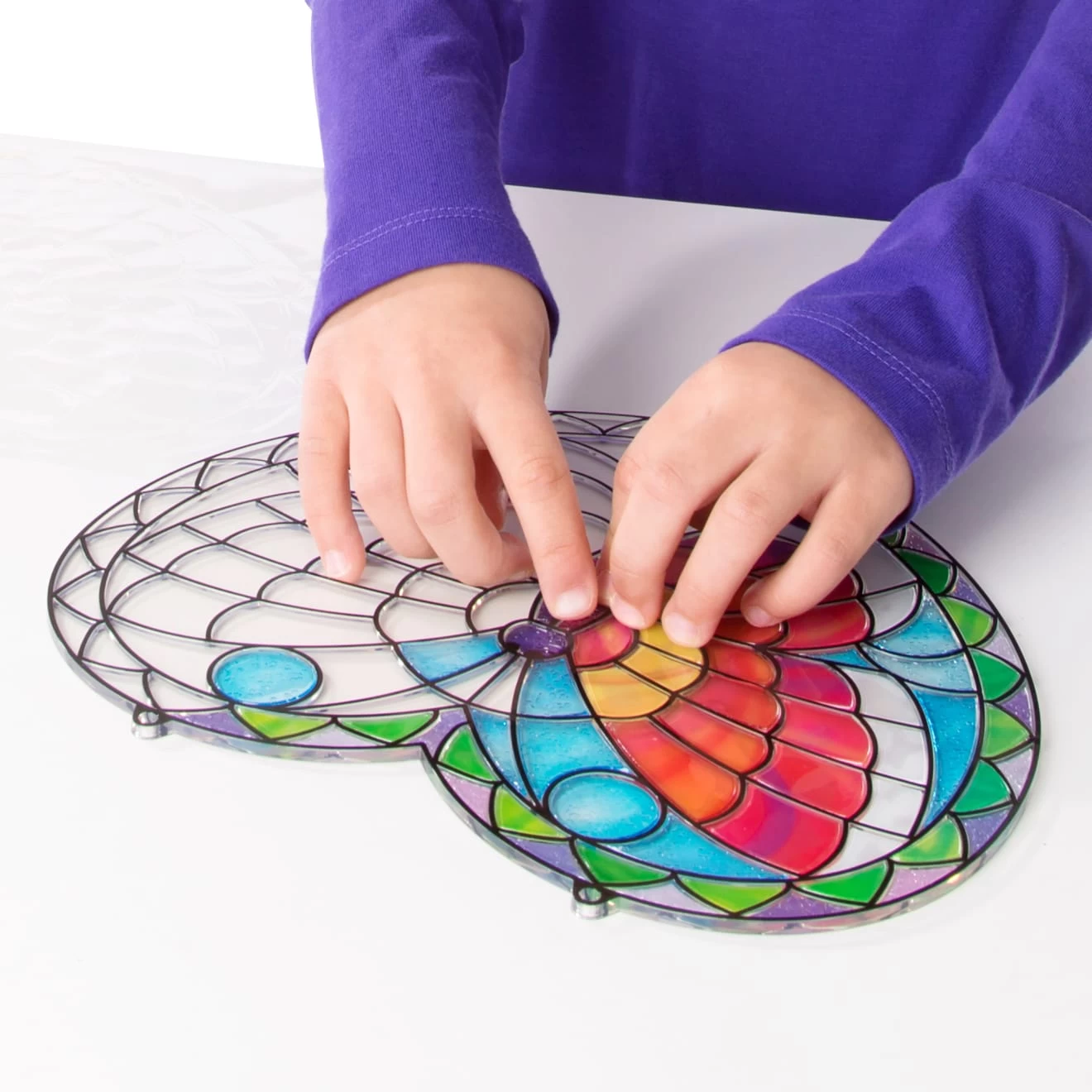 Melissa & Doug Stained Glass Made Easy - Butterfly - Image 9