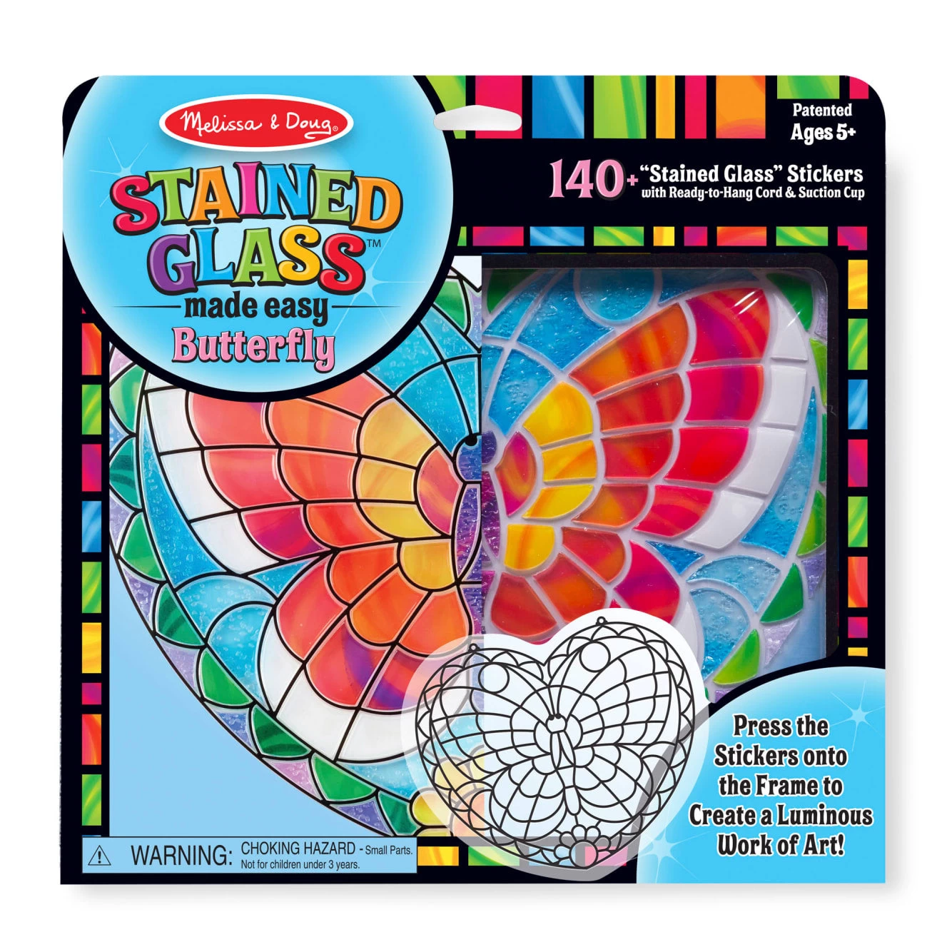 Melissa & Doug Stained Glass Made Easy - Butterfly - Image 3