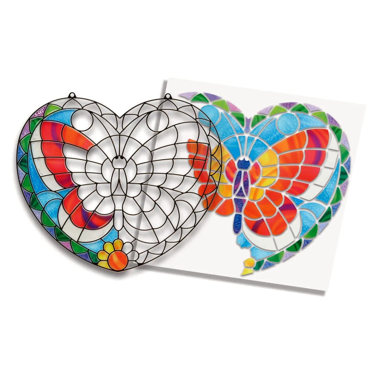 Melissa & Doug Stained Glass Made Easy - Butterfly - Image 4