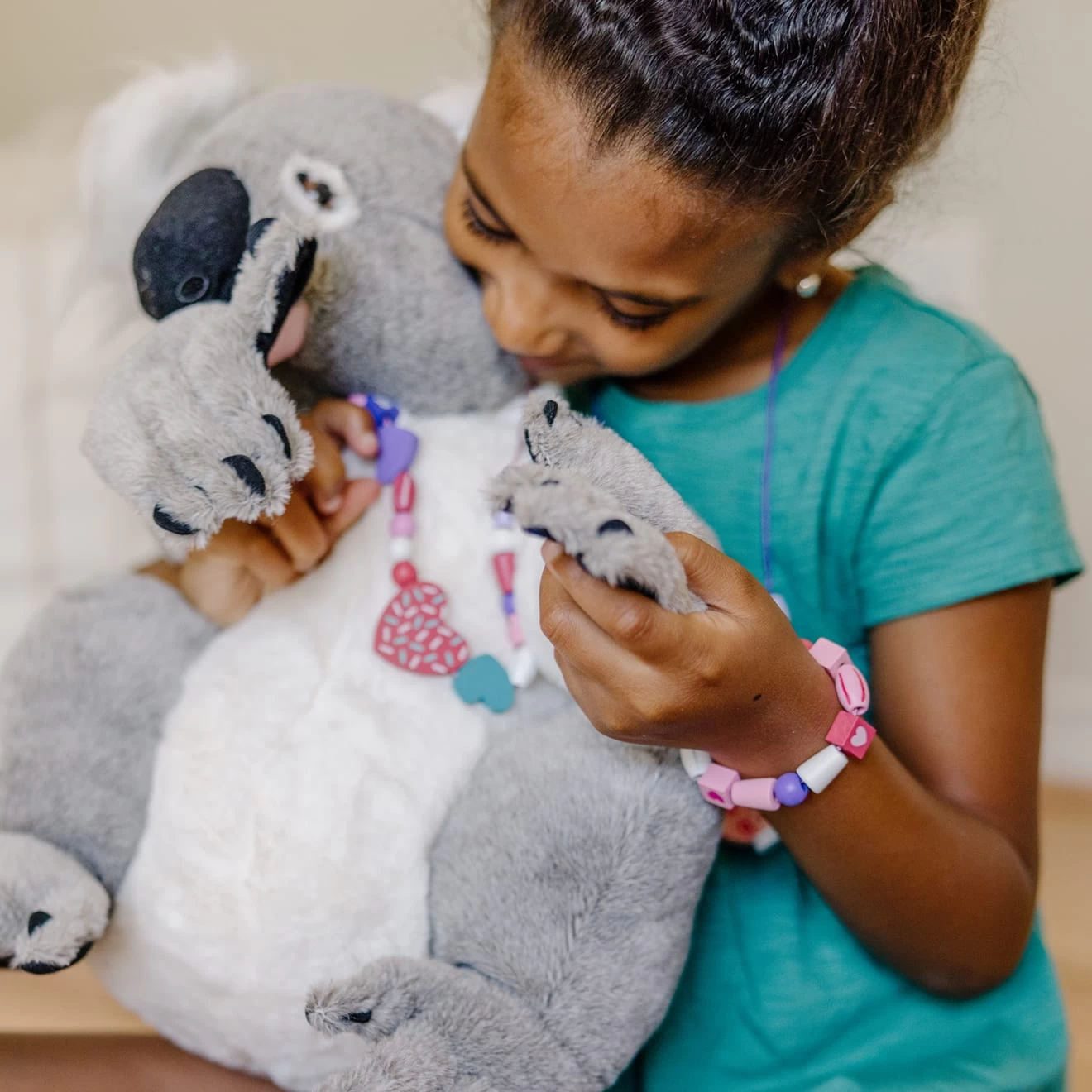 Melissa & Doug Created By Me! Heart Beads Wooden Bead Kit - Image 7