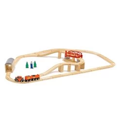 Melissa & Doug Swivel Bridge Train Set