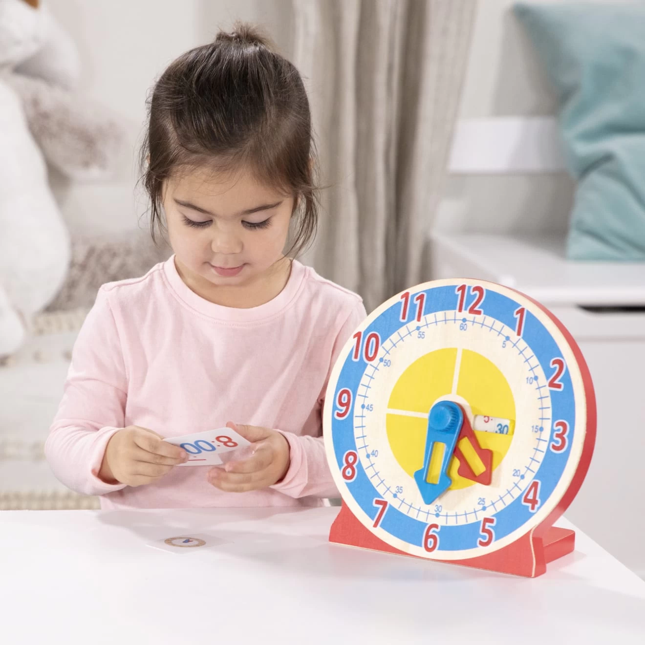 Melissa & Doug Turn & Tell Wooden Clock - Image 7
