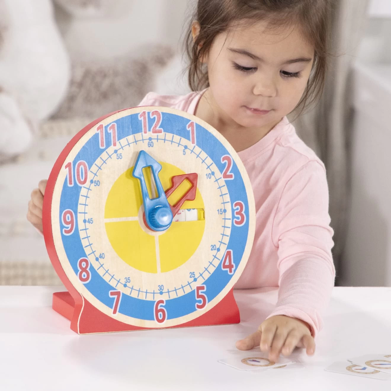 Melissa & Doug Turn & Tell Wooden Clock - Image 6