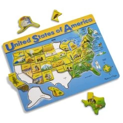 Melissa & Doug U.S.A. Map Wooden Puzzle