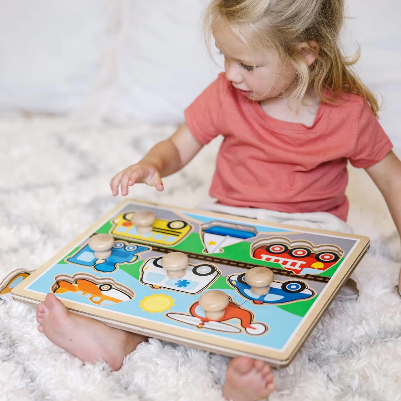 Melissa & Doug Vehicles Jumbo Knob Puzzle - 8 Pieces - Image 9