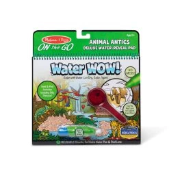 Melissa & Doug Water Wow! Animal Antics Deluxe Water-Reveal Pad - On The Go Travel Activity