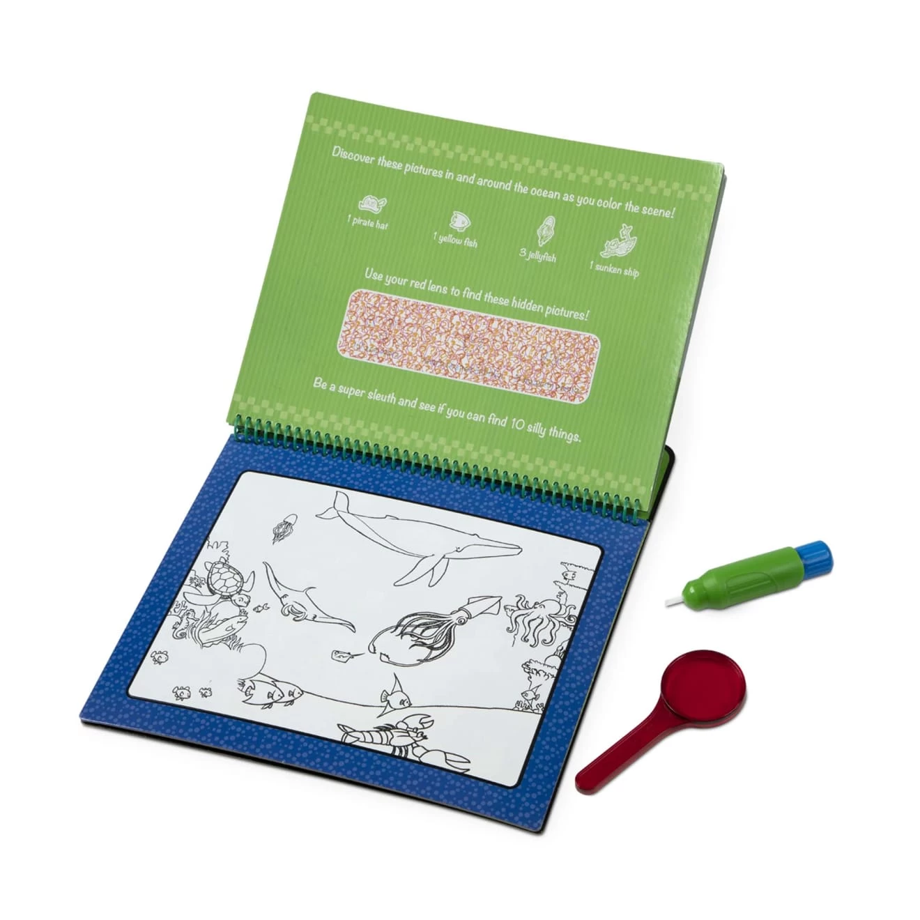 Melissa & Doug Water Wow! Animal Antics Deluxe Water-Reveal Pad - On The Go Travel Activity - Image 3