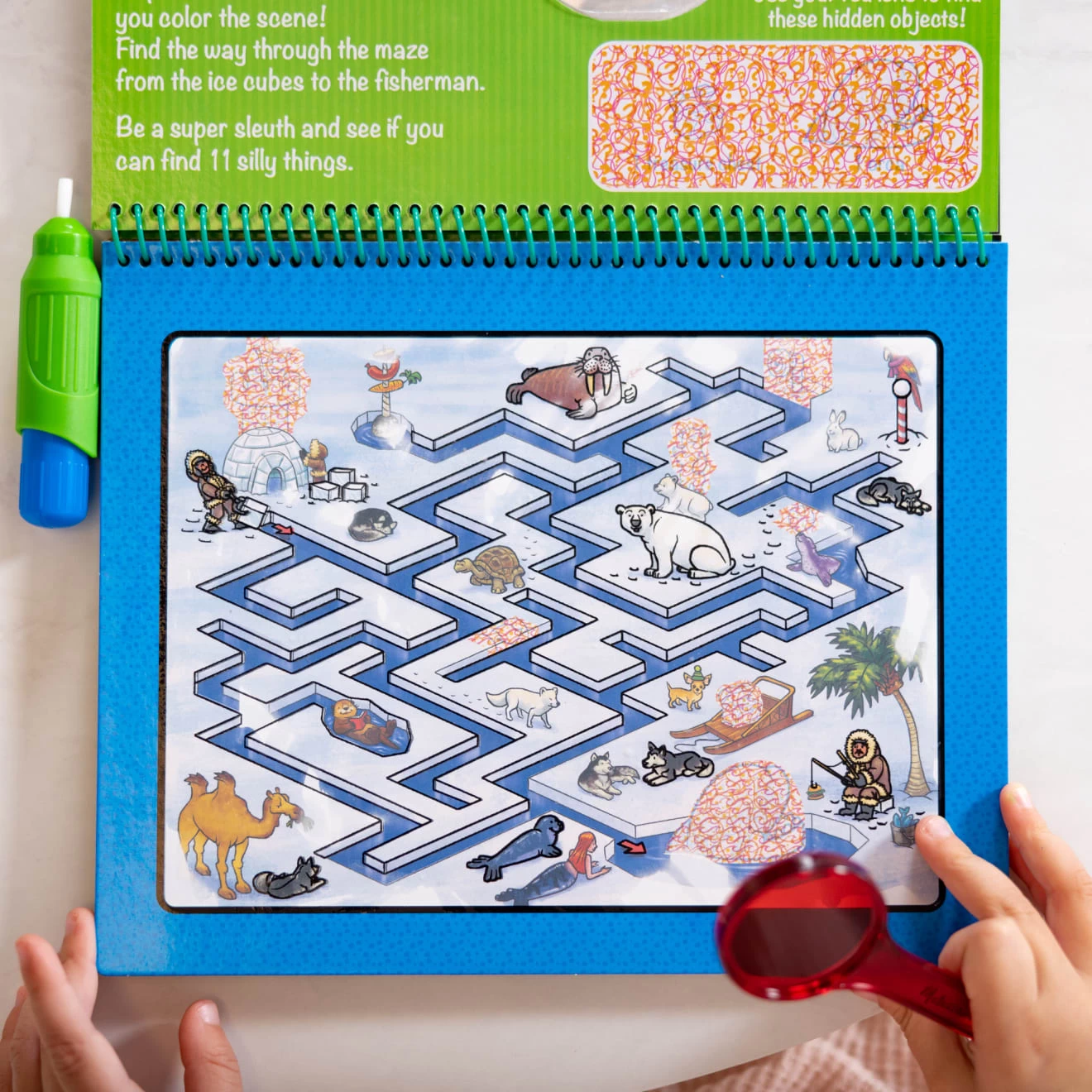 Melissa & Doug Water Wow! Animal Antics Deluxe Water-Reveal Pad - On The Go Travel Activity - Image 9