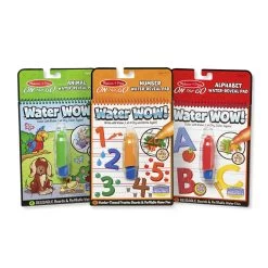 Melissa & Doug Water Wow Bundle - Animals, Alphabet & Numbers