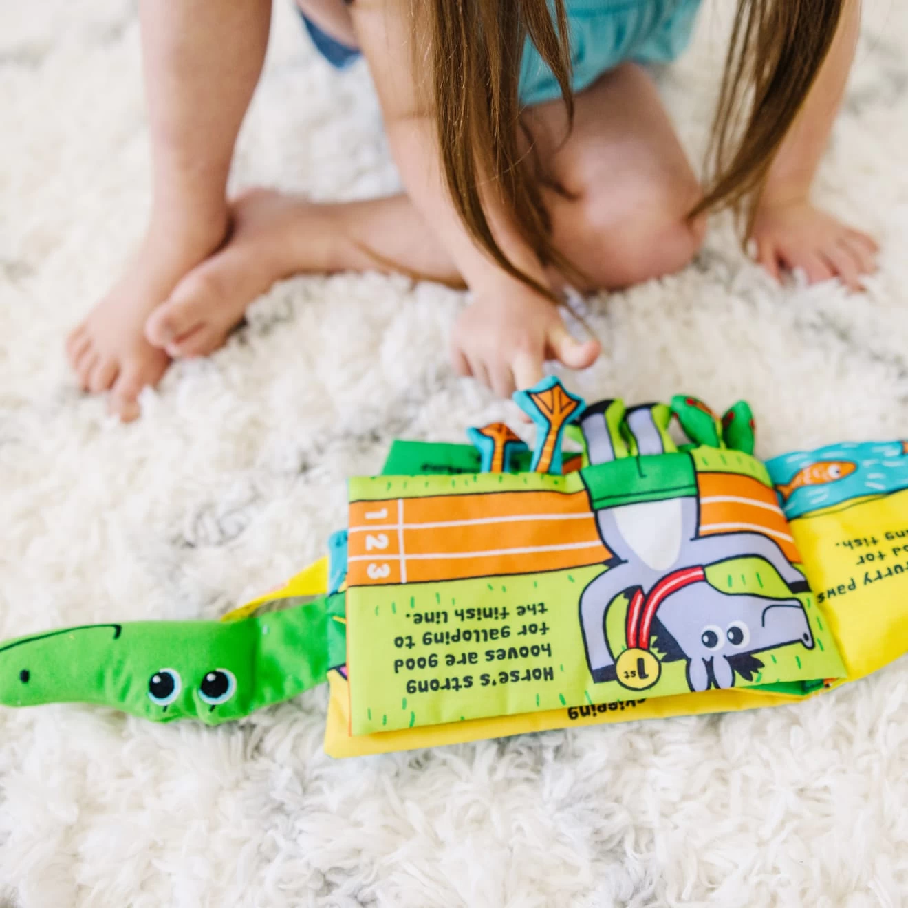 Melissa & Doug Soft Activity Book - Whose Feet? - Image 5