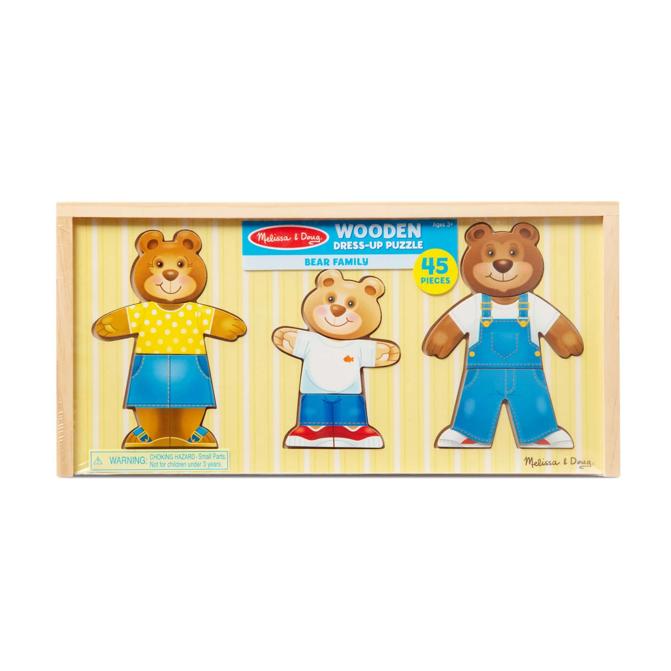 Melissa & Doug Bear Family Dress-Up Puzzle - Image 3